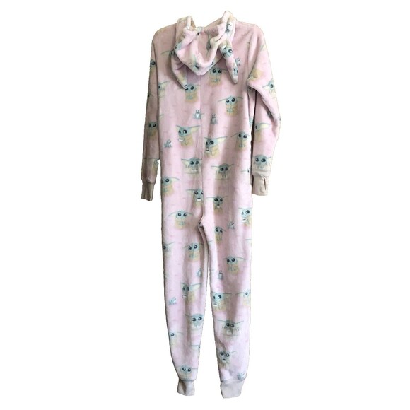 Munki Munki Women's Hooded Pockets One Piece Pajama Star Wars Front Zipper Small - Picture 3 of 16